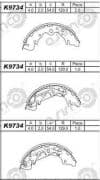 OEM BRAKE SHOE K9734