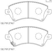 OEM PAD KIT, DISC BRAKE KD2774