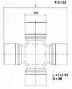 OEM CROSSMEMBER ASSY TIS162