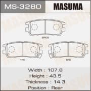 OEM BRAKE PADS MS3280