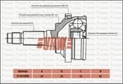 OEM C.V. JOINT NI-62 2101109N