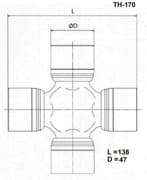 OEM UNIVERSAL JOINT KT725 TH170