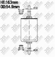 OEM PETROL FILTER FS618J