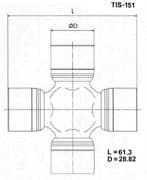 OEM CROSSMEMBER ASSY TIS151