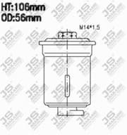 OEM FUEL FILTER HYU H100/GETZ FS6200