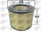 OEM AIR FILTER 1KZTE HLX SRF P'UP A187J