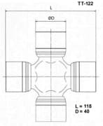 OEM UNIVERSAL JOINT TT122