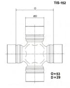 OEM CROSSMEMBER ASSY TIS152