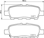 OEM PAD KIT, DISC BRAKE NP2013