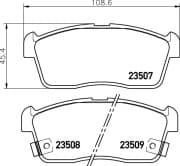 OEM PAD KIT, DISC BRAKE NP1023