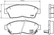 OEM PAD KIT, DISC BRAKE NP1000