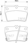 OEM PAD KIT, DISC BRAKE NP1081