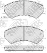 OEM PAD KIT, DISC BRAKE PN0516W