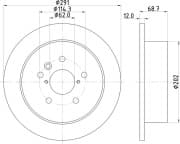 OEM BRAKE ROTOR ND1039K