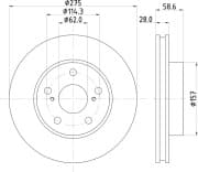 OEM BR DISC FRONT AXLE(COATED) ND1055K