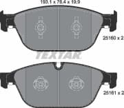 OEM BRAKE PAD/FR/A8 2516002