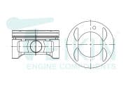 OEM PISTON ASSY 46357050