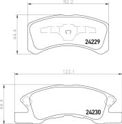 OEM PAD KIT, DISC BRAKE NP3010