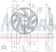 OEM SHROUD ASSY, WITH COOLING FAN 85767