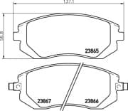 OEM PAD KIT, DISC BRAKE NP7001