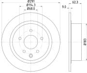 OEM BRAKE DISC ROTOR ND2034K