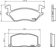 OEM PAD KIT, DISC BRAKE NP1051