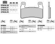 OEM PAD KIT, DISC BRAKE 07HO4507