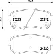 OEM PAD KIT, DISC BRAKE NP6069