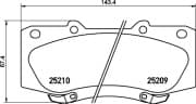 OEM PAD KIT, DISC BRAKE NP1069