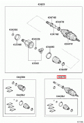 OEM SHAFT SET, FR DRIVE 4347080057