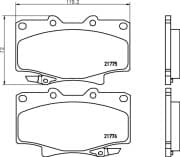 OEM PAD KIT, DISC BRAKE NP1043