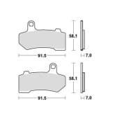 OEM PAD KIT, DISC BRAKE MCB781SH