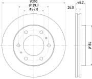 OEM BRAKE ROTOR ND3027K