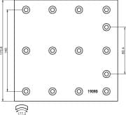 OEM BRAKE LINING SET 1909005