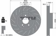 OEM BRAKE DISC,VENTED FRONT-W204 92163403