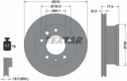 OEM BRAKE DISC FRT VENT DB W901,W902/SPRINTER 92131503