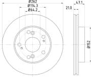 OEM BRAKE ROTOR ND8012K