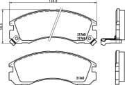 OEM PAD KIT, DISC BRAKE NP3001