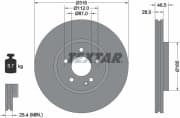 OEM BRAKE DISC FRT VENT DB W210/420,430+C36/8 CYL 92073100