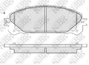 OEM PAD KIT, DISC BRAKE PN1845