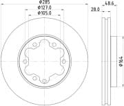 OEM BRAKE ROTOR ND1049