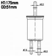 OEM FILTER ASSY, FUEL PUMP FSP51036M