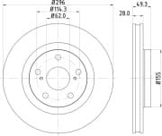 OEM BRAKE ROTOR ND1048K