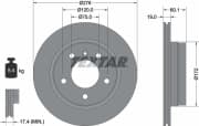 OEM BRAKE DISC REAR BMW E46,E36/6CYL/27.6 cm 92072403