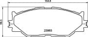 OEM PAD KIT, DISC BRAKE NP1082