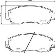 OEM PAD KIT, DISC BRAKE NP8011