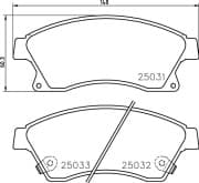 OEM PAD KIT, DISC BRAKE NP6048