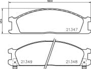 OEM PAD KIT, DISC BRAKE NP2008