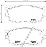 OEM PAD KIT, DISC BRAKE NP6008