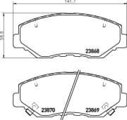 OEM PAD KIT, DISC BRAKE NP8004